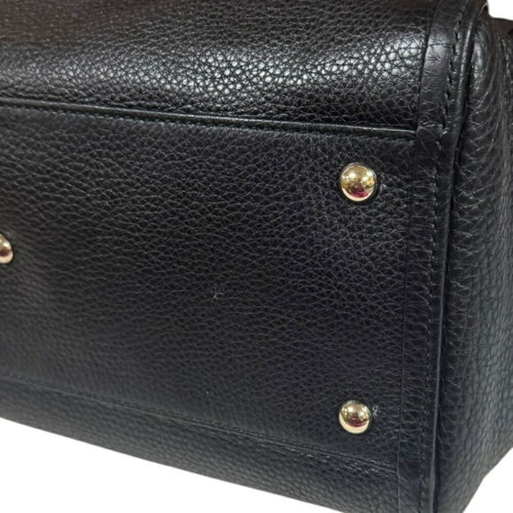 GUCCI Black Leather Shoulder Bag - Picture 9 of 11